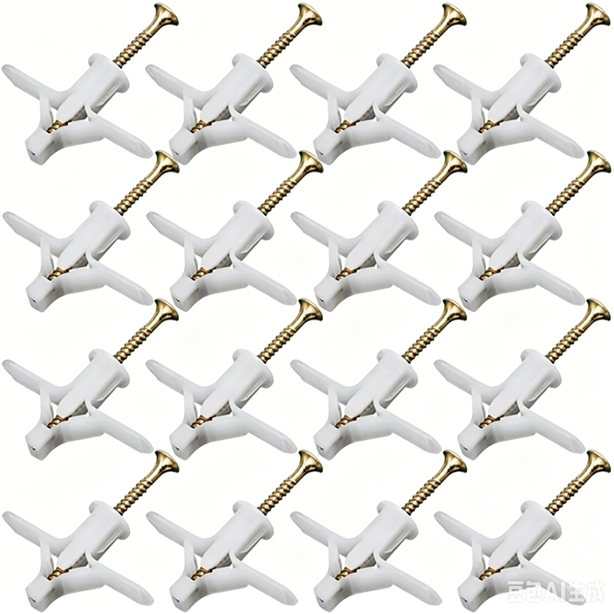 Drywall Anchor Screw - 50Pcs Plasterboard Dowels with Fixings Screws