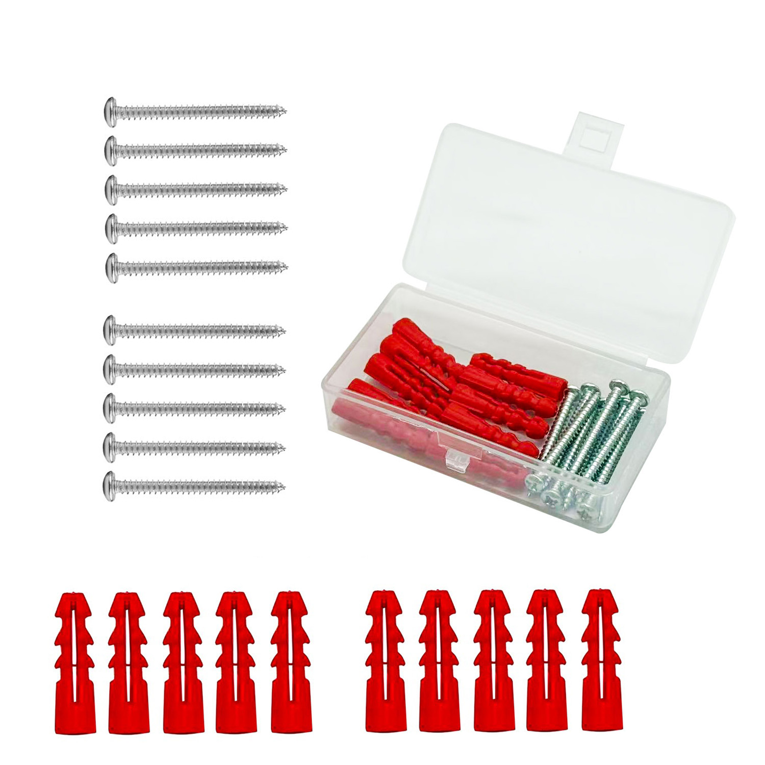 Drywall Anchor Screw - 10pcs Self-Tapping Screws Drywall Anchor Screw
