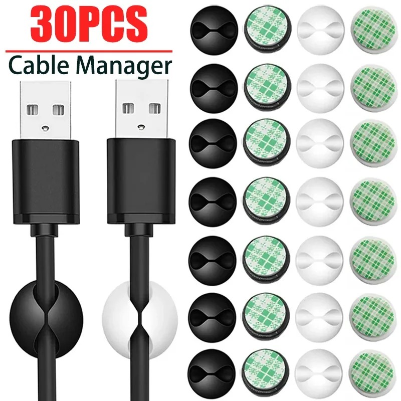 Cable Staple Clip - Self-adhesive Wire Fixer Cable Organizer Cable