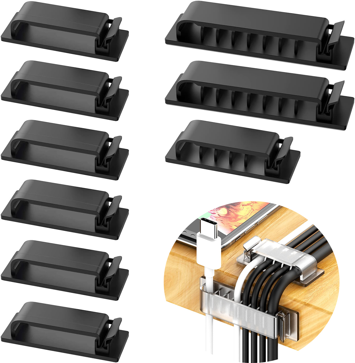 Cable Organizer Self Adhesive  - Cable Staple Clip recension och pris