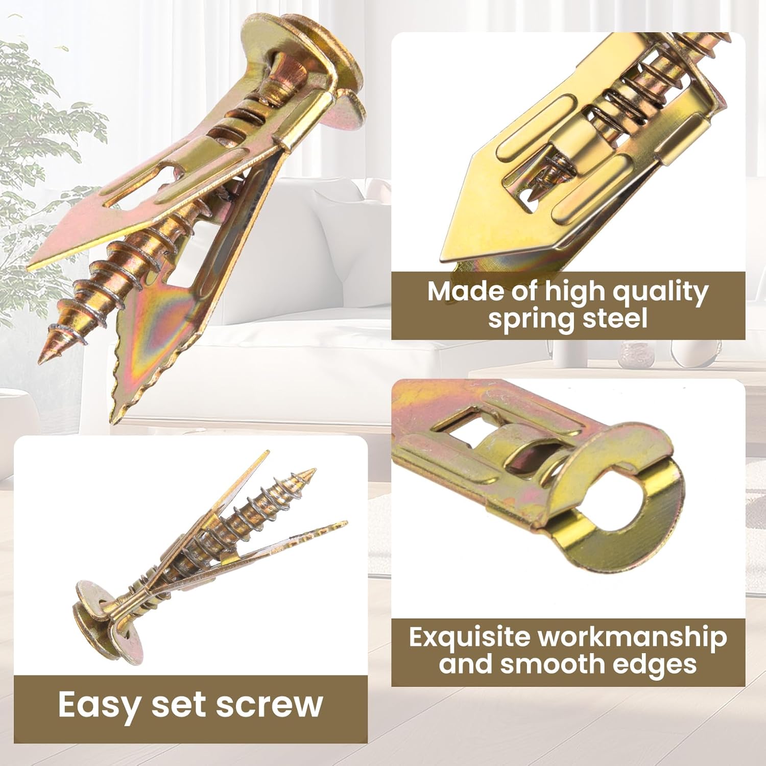 25/55/85 Sets Self Drilling Dr - Drywall Anchor Screw recension och pris