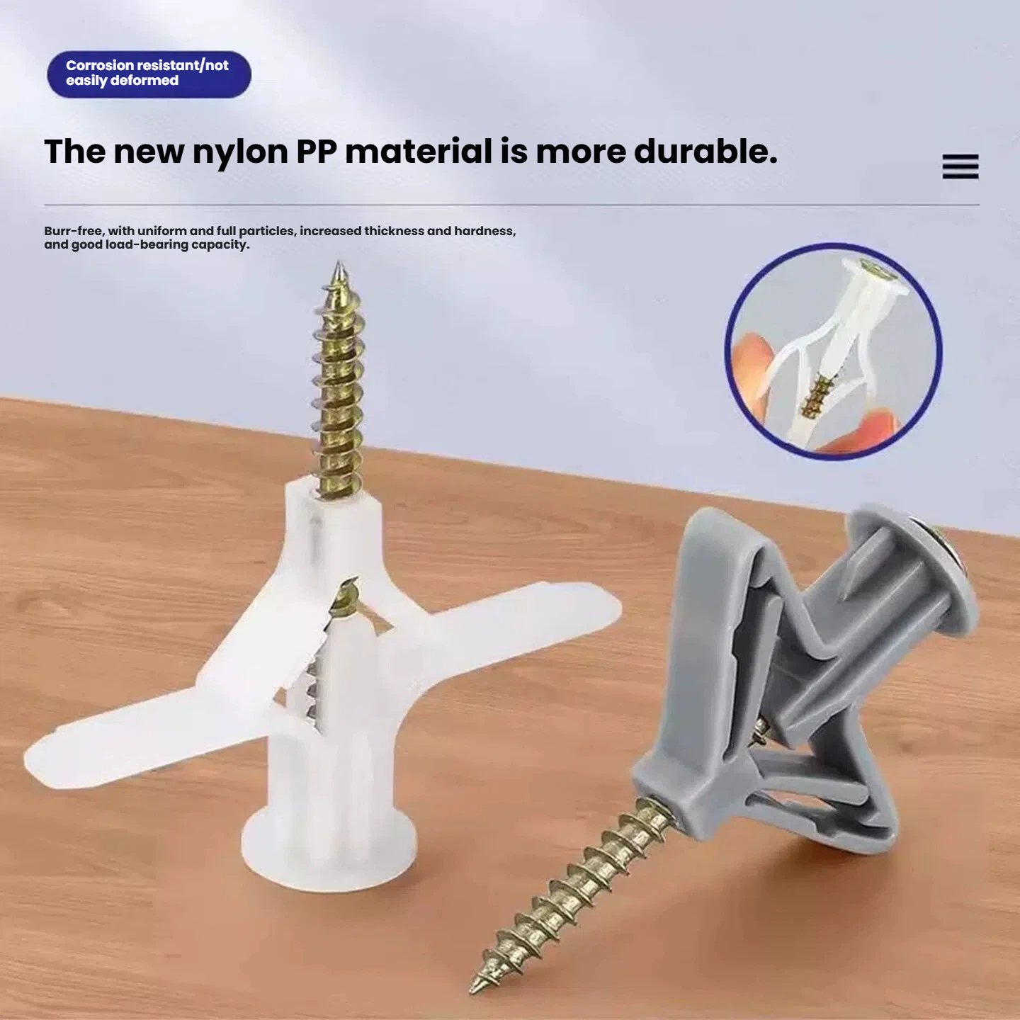 100pcs Drywall Anchor Kit Holl - Drywall Anchor Screw recension och pris