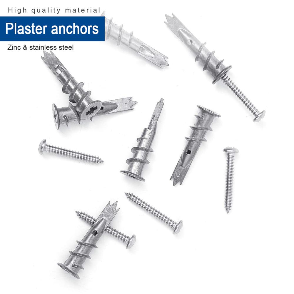 NINDEJIN 120pcs/set Self Drill - Drywall Anchor Screw recension och pris