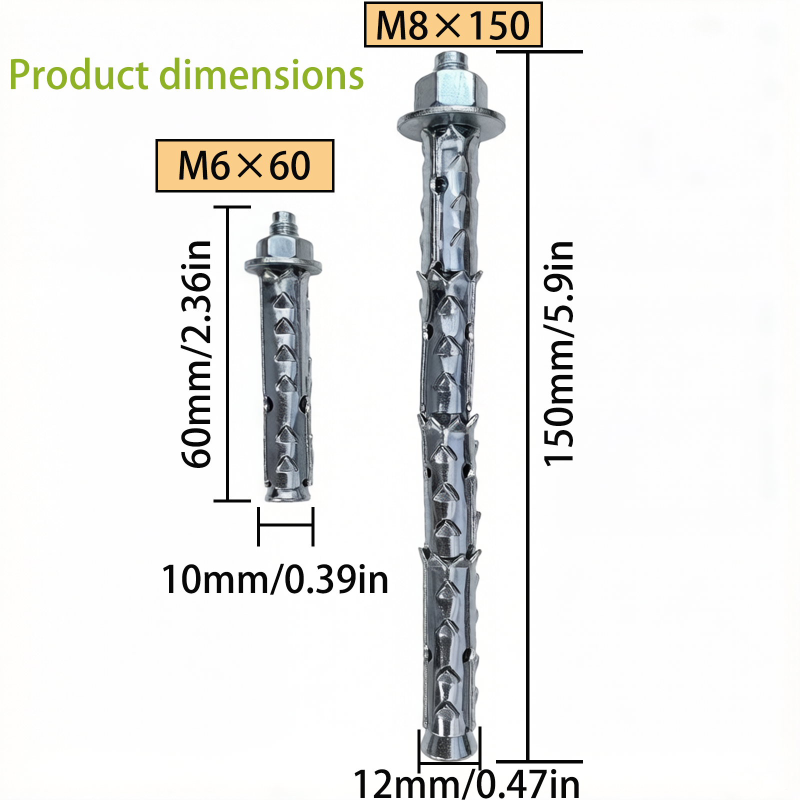 Sleeve Anchors for Cinder Bloc - Drywall Anchor Screw recension och pris
