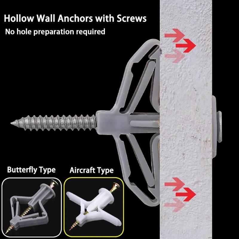 Wholesale Butterfly Shape Expa - Drywall Anchor Screw recension och pris