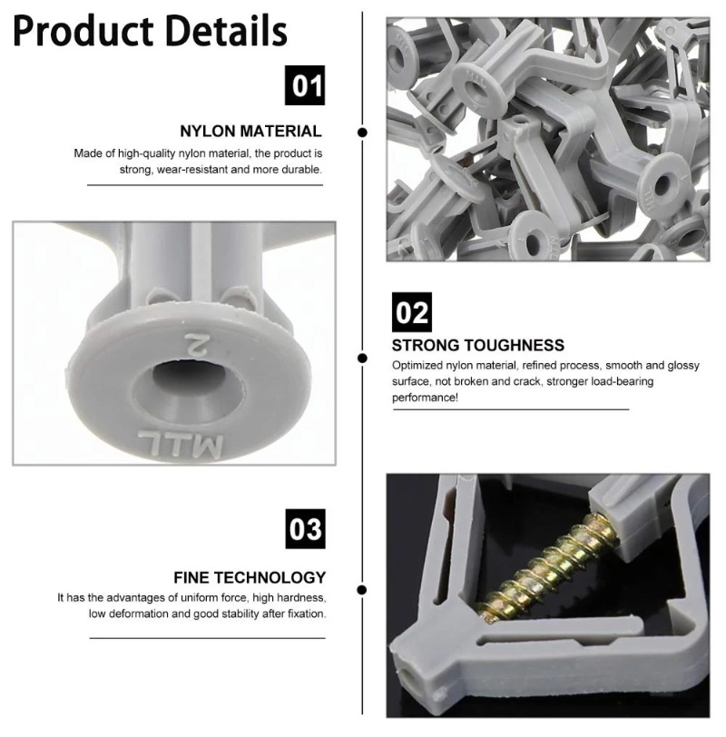 Wholesale Butterfly Shape Expa - Drywall Anchor Screw recension och pris