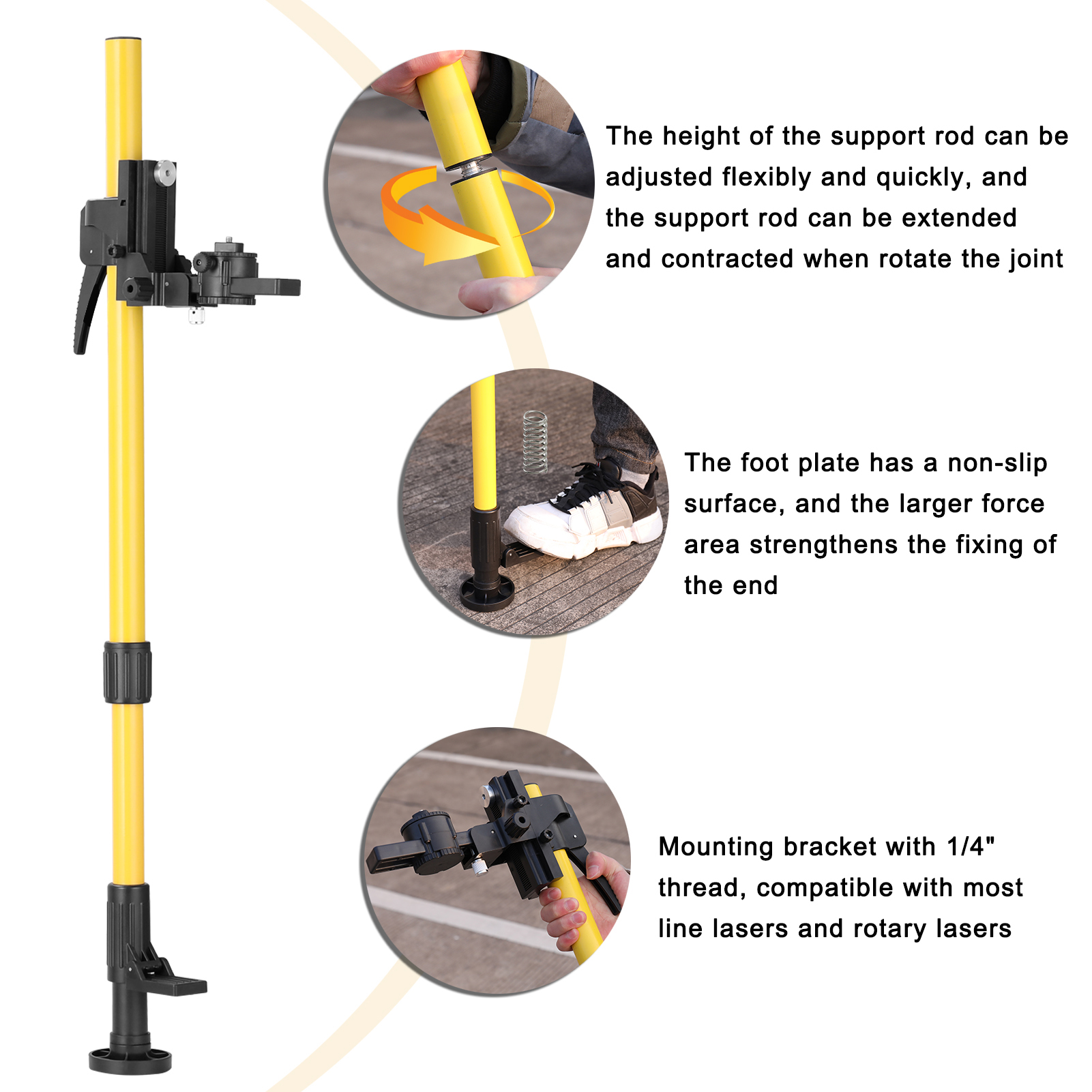 Max 4.2m Height Adjustable Lin - Level Laser Line recension och pris