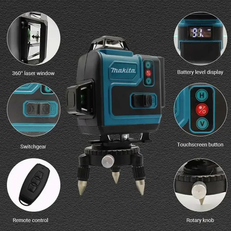 Makita 18V Battery,16Lines4D G - Level Laser Line recension och pris