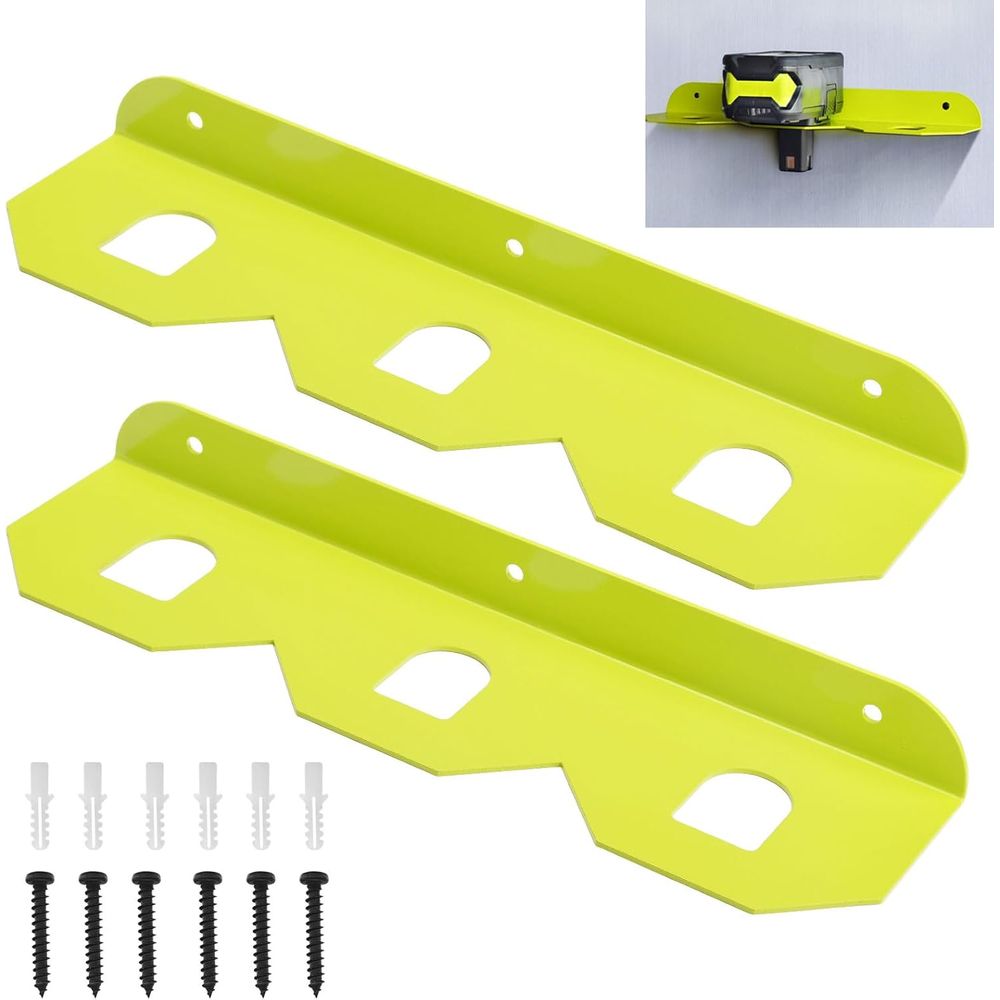 2-Piece Metal 18V Battery Wall - Drywall Anchor Screw recension och pris
